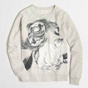 J. Crew Factory Photographic Floral Sweatshirt